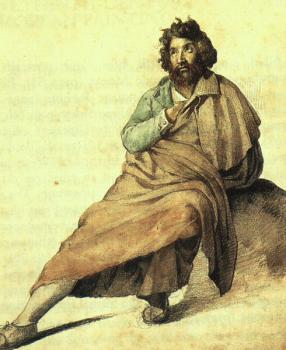 泰奧多爾 蓆裡柯 Seated Italian Peasant